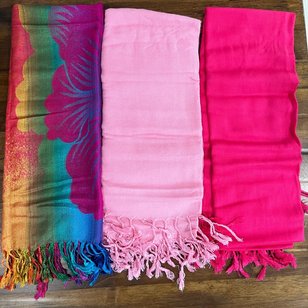 Vibrant Multicolor Scarf Set